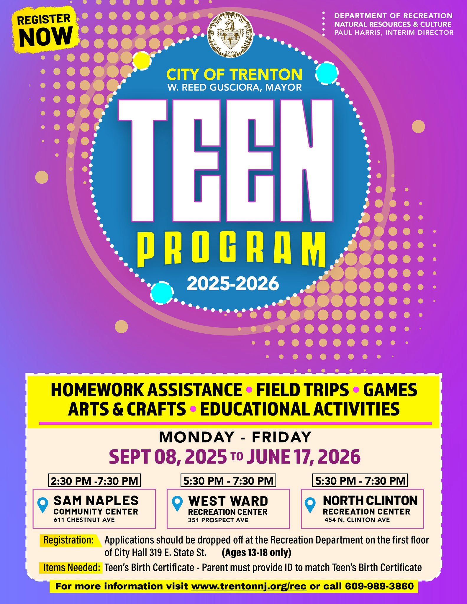 Teen Program - Fall Edition 2025